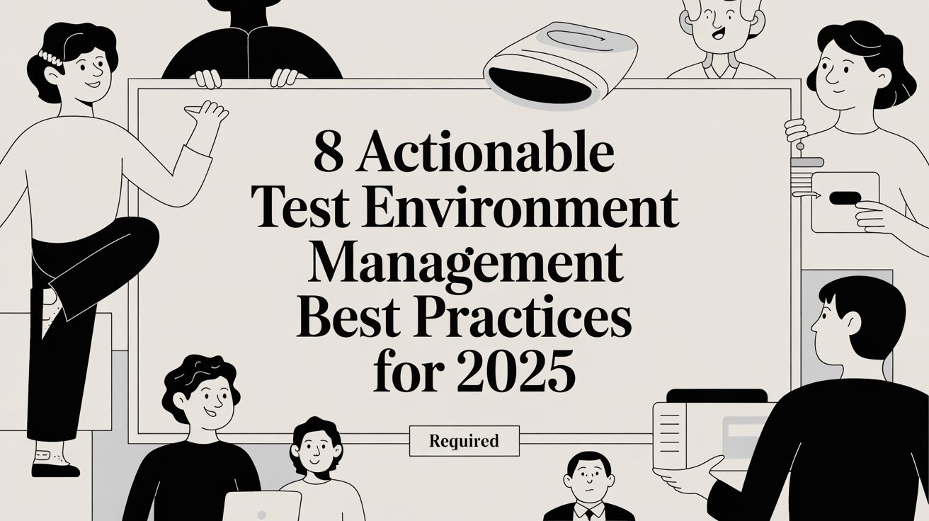 8 Actionable Test Environment Management Best Practices for 2025